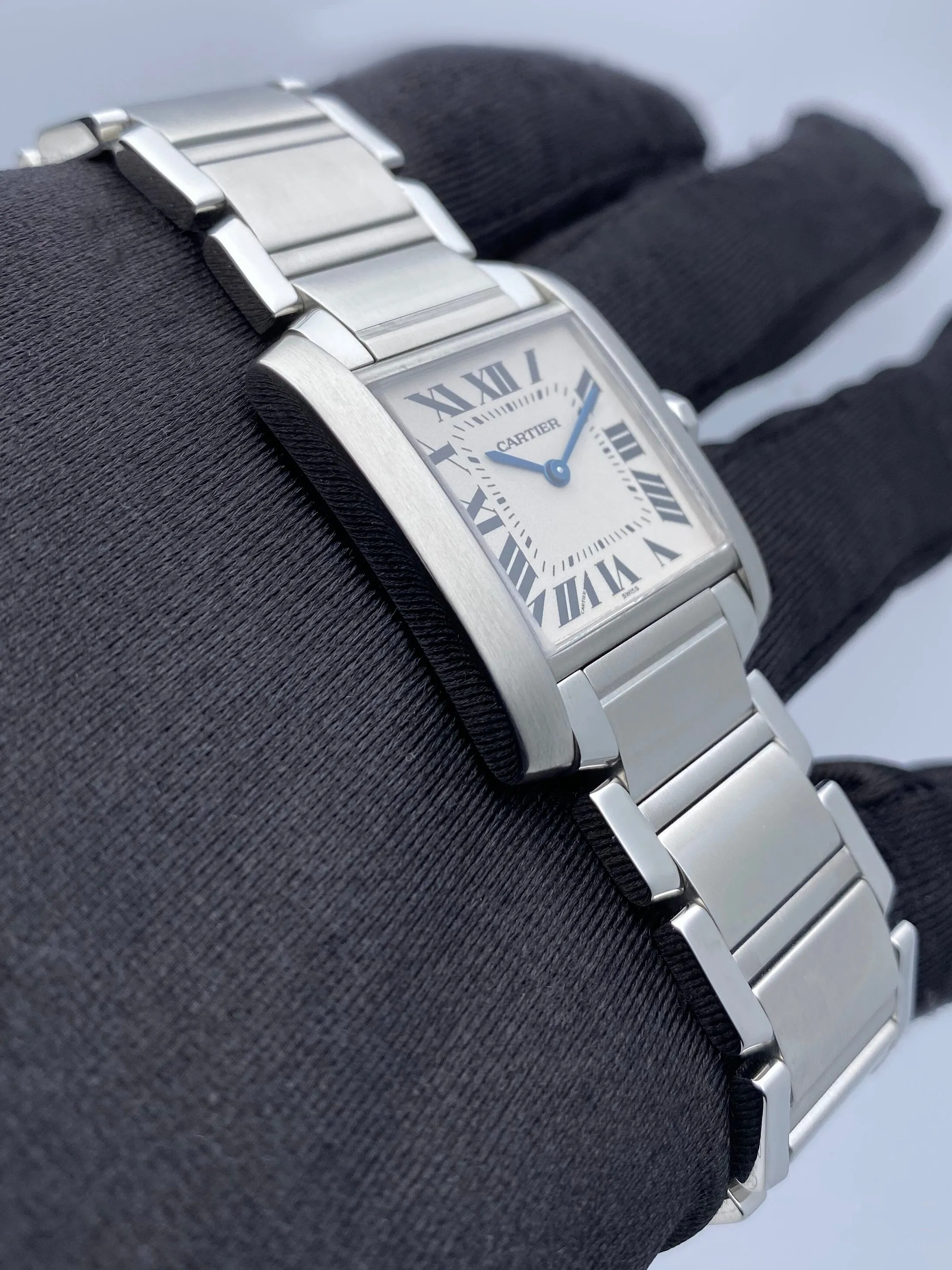 Cartier Tank Francaise W51003Q3 Stainless Steel Midsize Watch