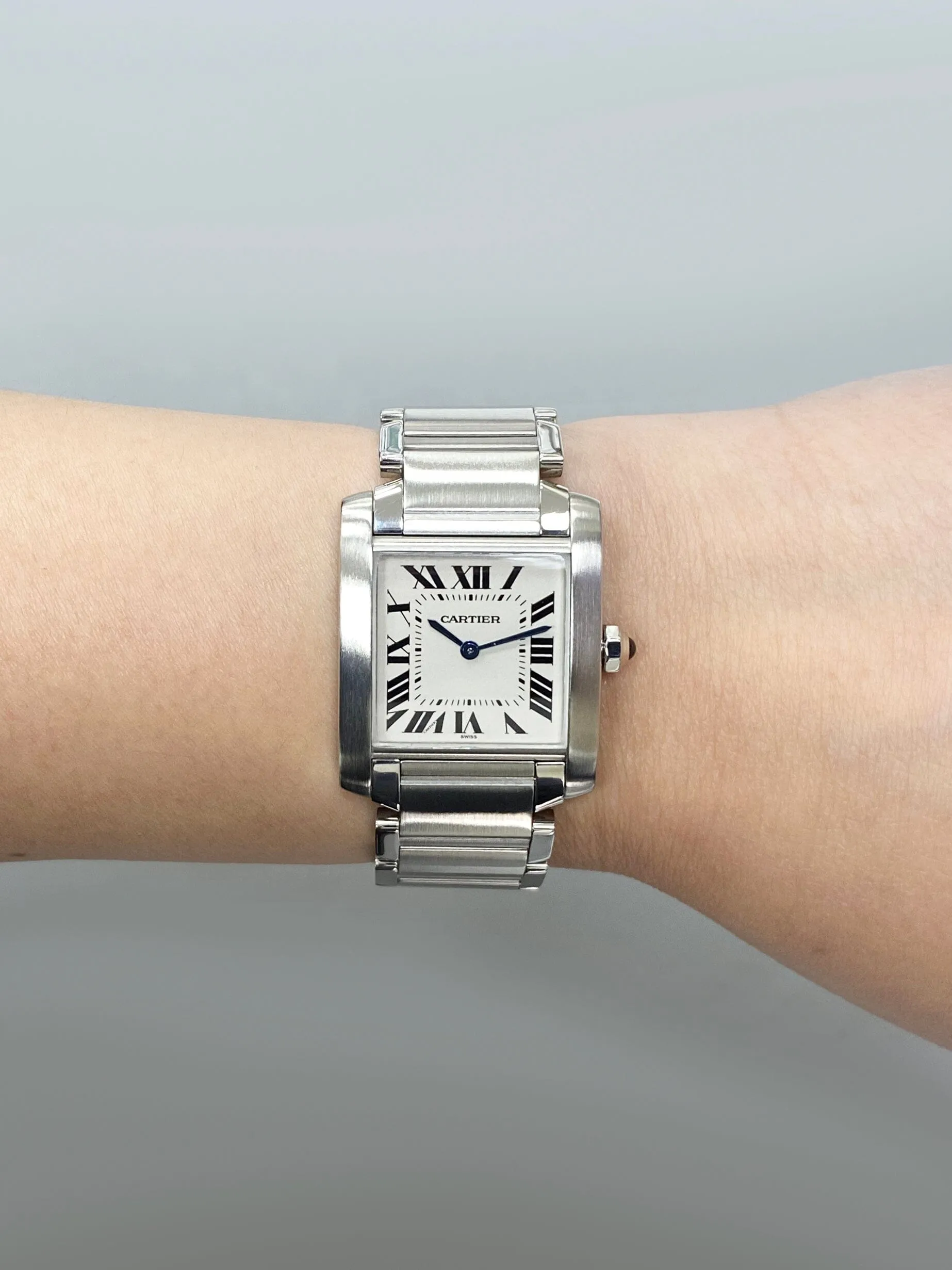 Cartier Tank Francaise W51003Q3 Stainless Steel Midsize Watch