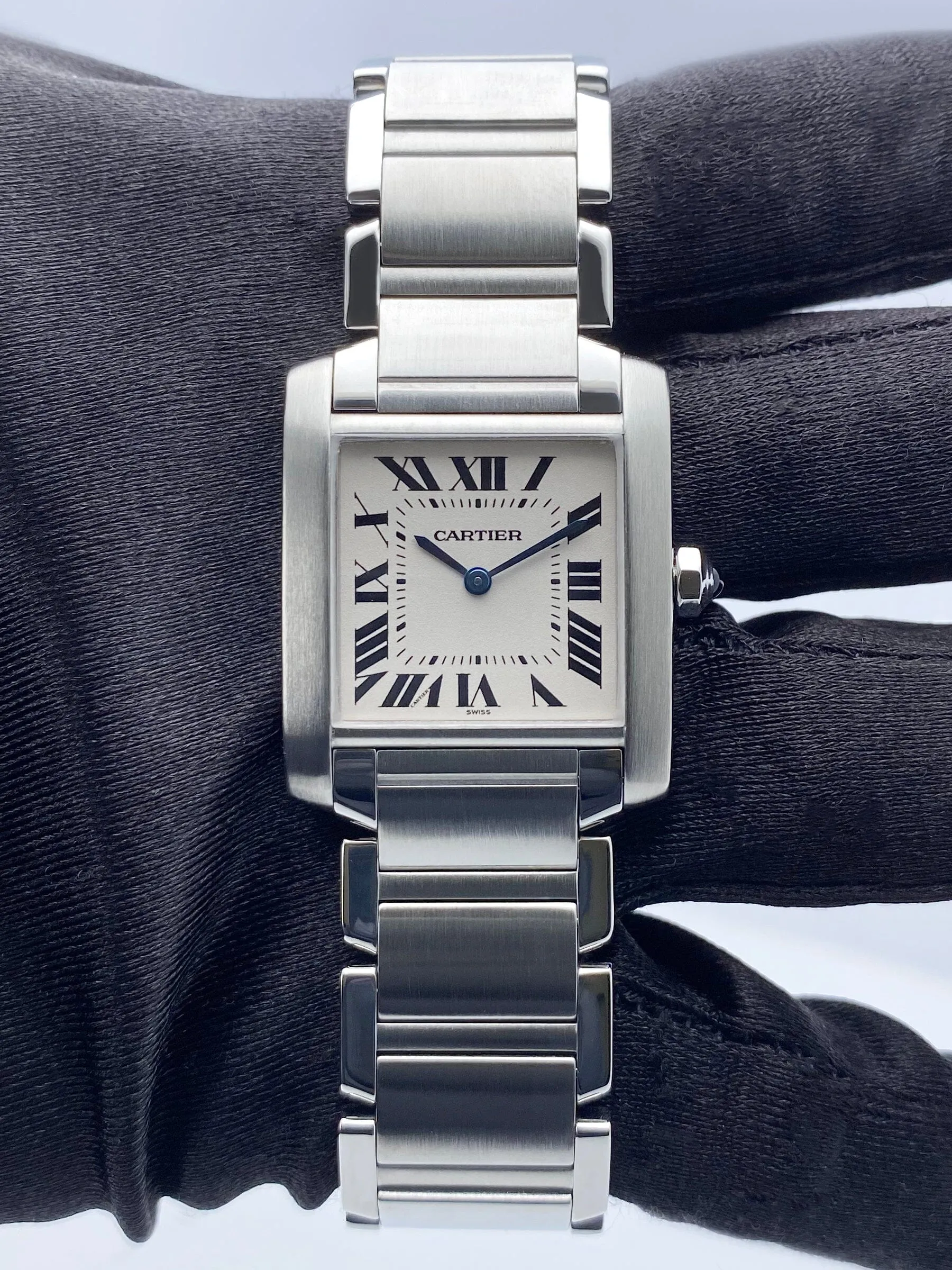 Cartier Tank Francaise W51003Q3 Stainless Steel Midsize Watch