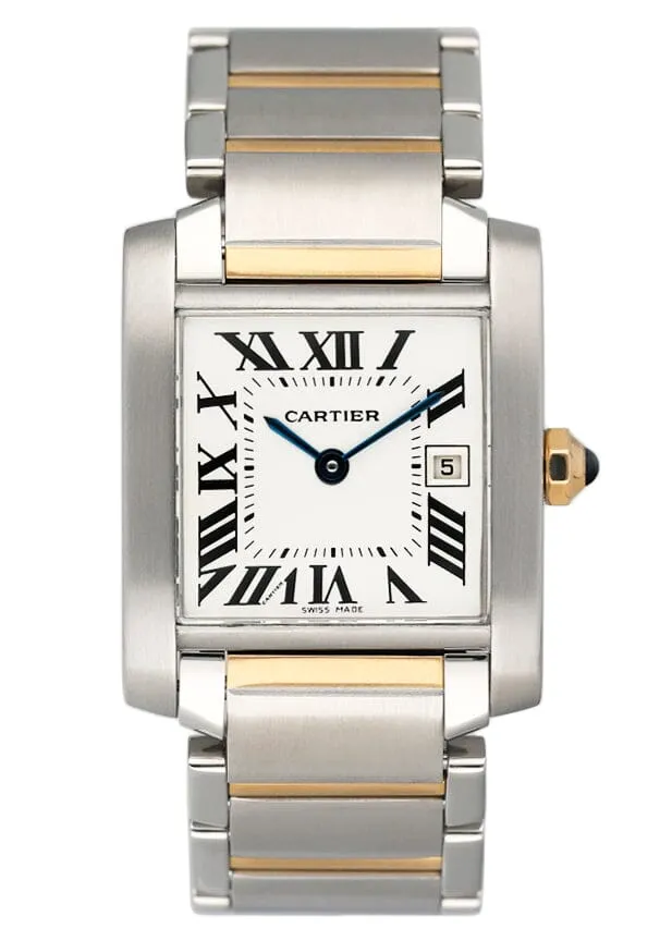 Cartier Tank Francaise W51012Q4 Two Tone Midsize Ladies Watch