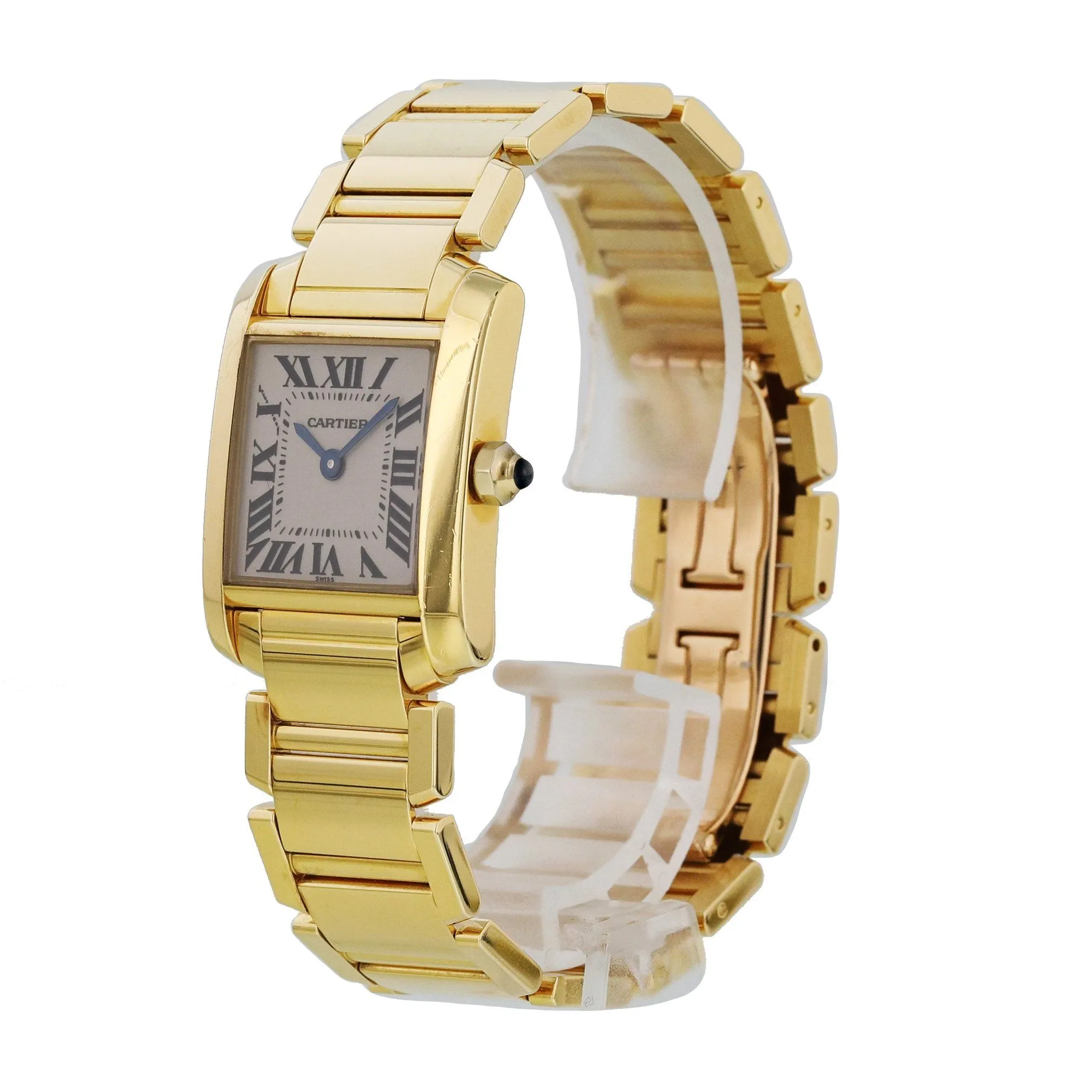 Cartier Tank Franciase 1820 Yellow Gold Laides Watch
