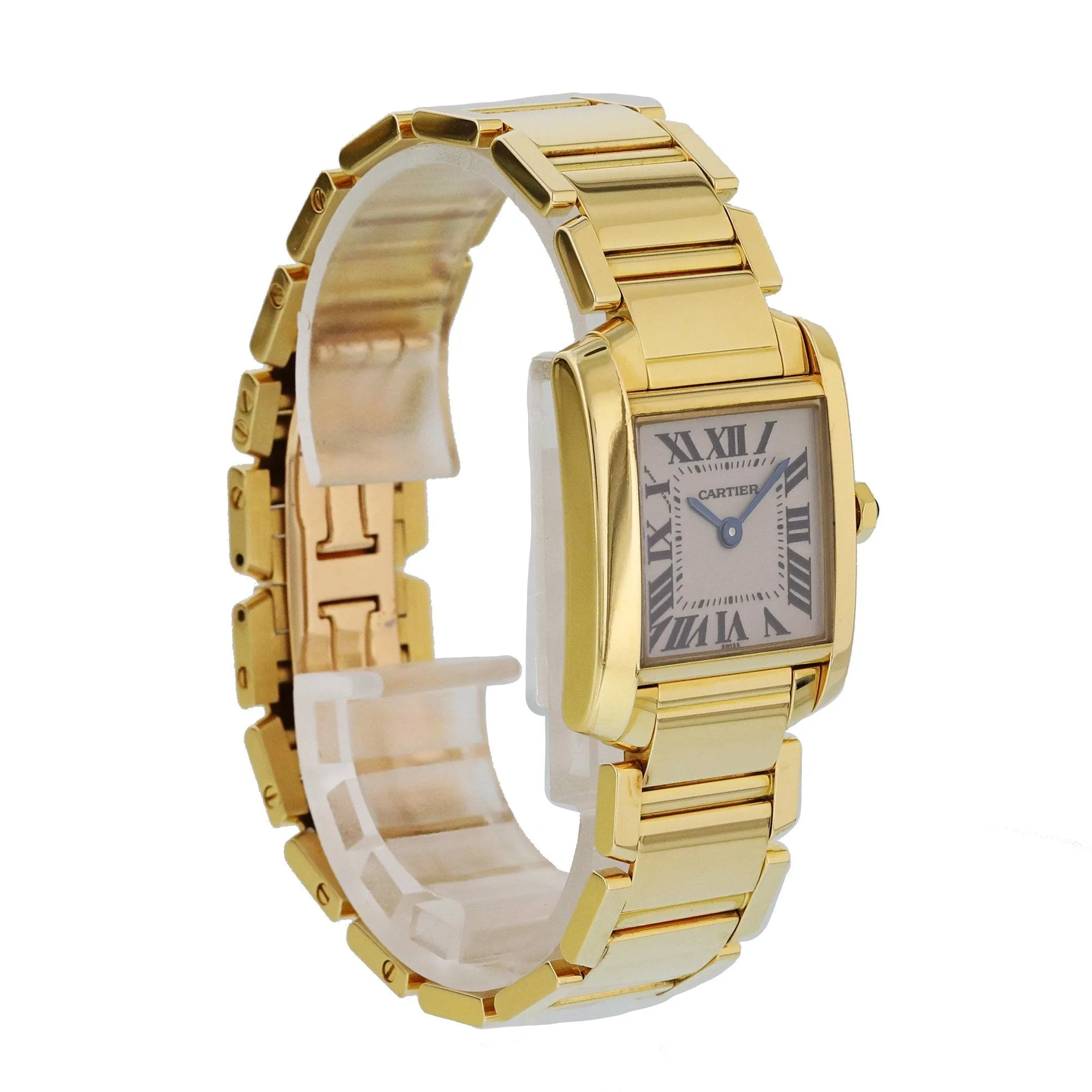 Cartier Tank Franciase 1820 Yellow Gold Laides Watch