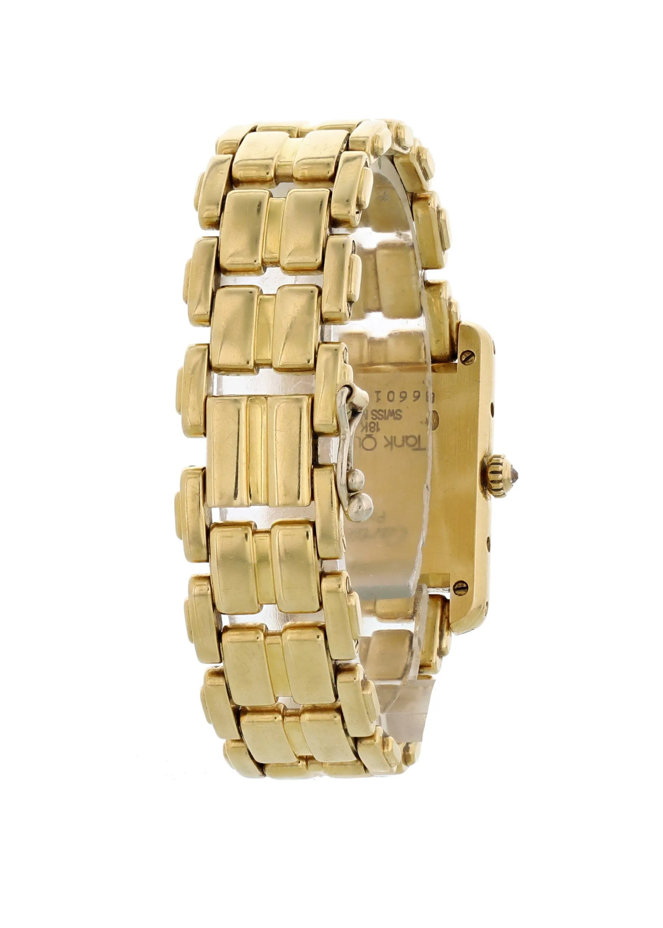 Cartier Tank Paris 18k Yellow Gold Ladies Watch