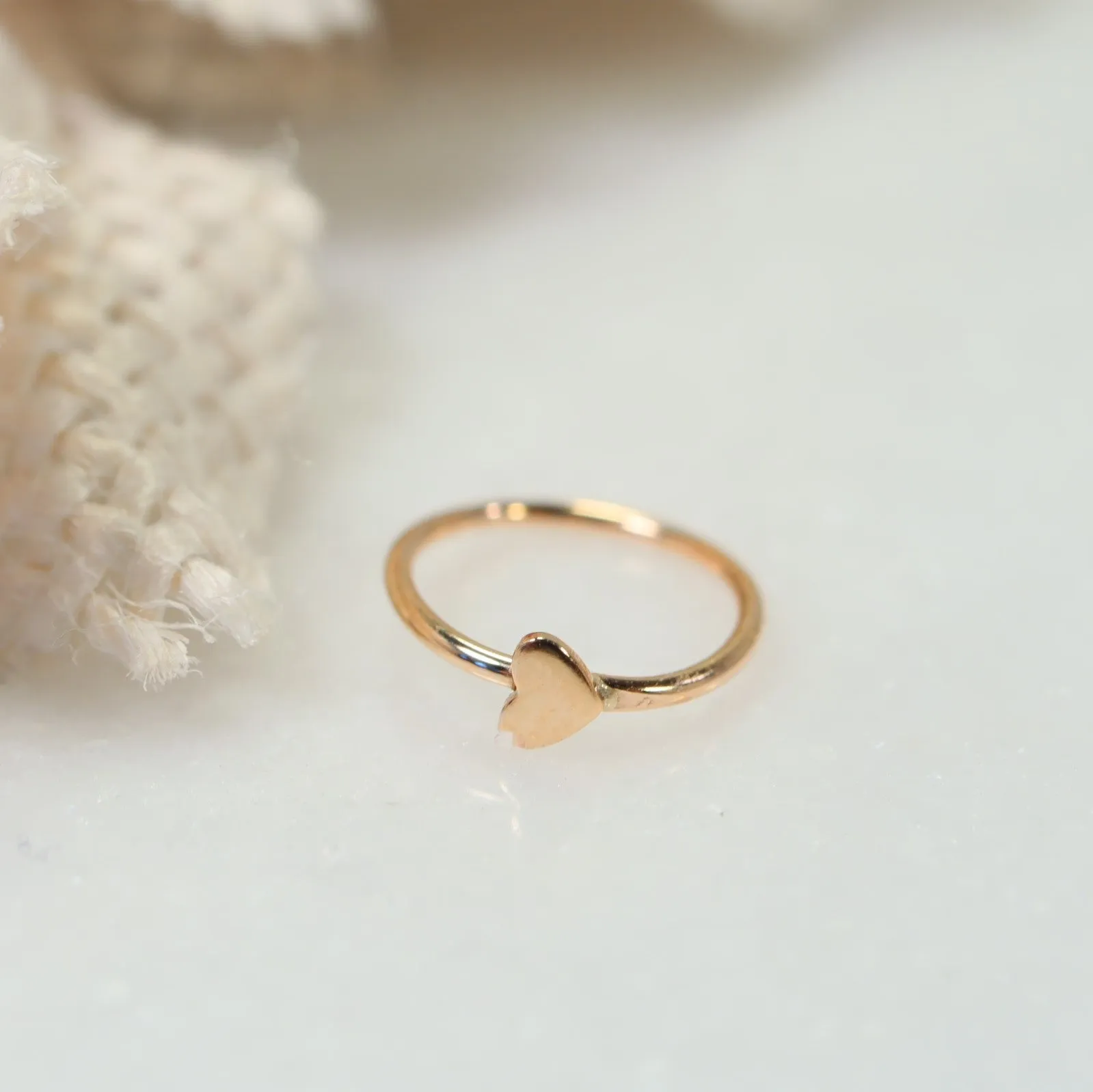 Cartilage Hoop Earring Hearts - Endless, Choose Your Diameter, Gauge, Metal