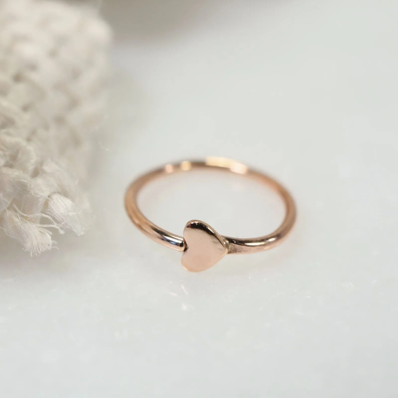 Cartilage Hoop Earring Hearts - Endless, Choose Your Diameter, Gauge, Metal