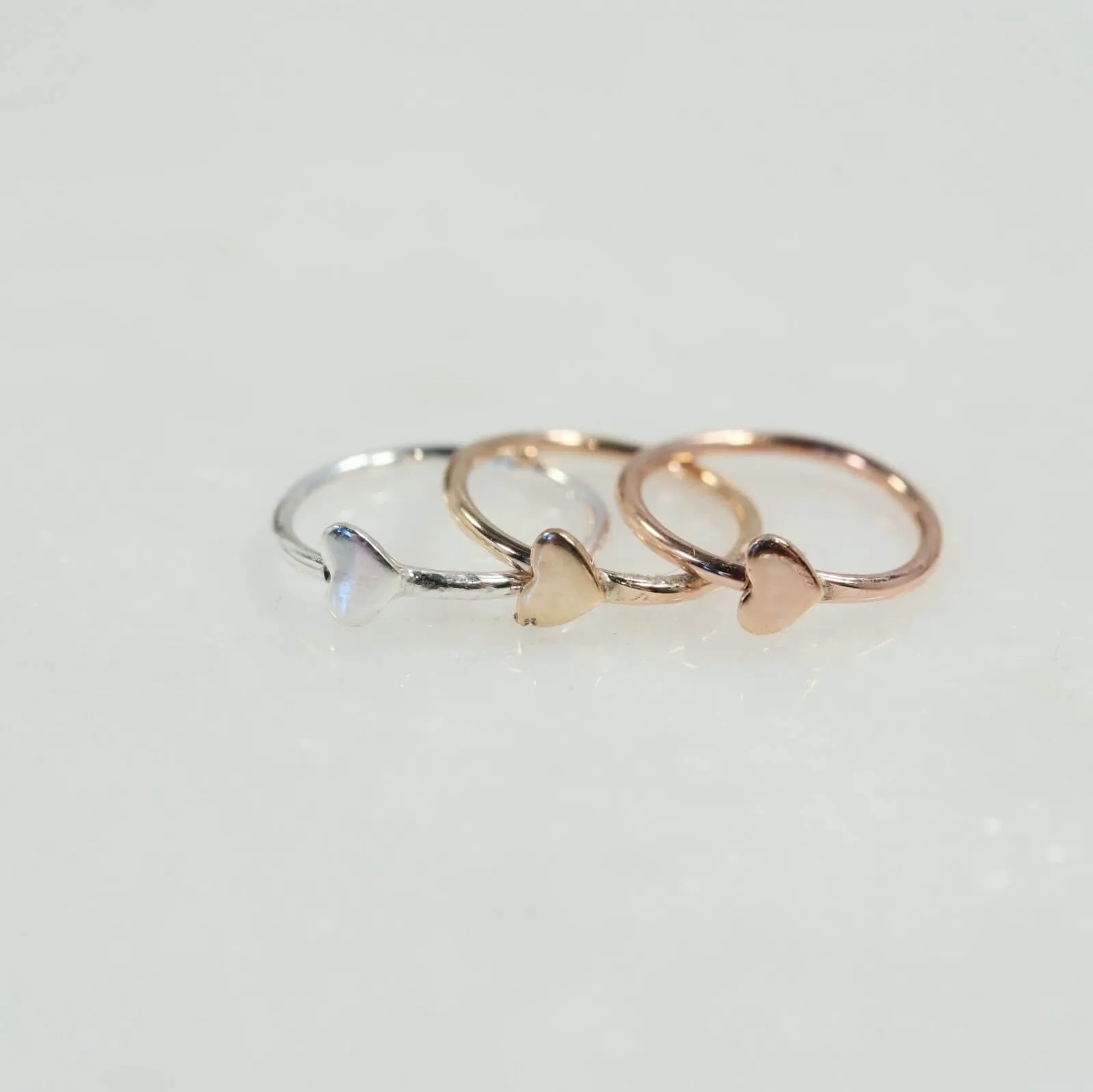 Cartilage Hoop Earring Hearts - Endless, Choose Your Diameter, Gauge, Metal