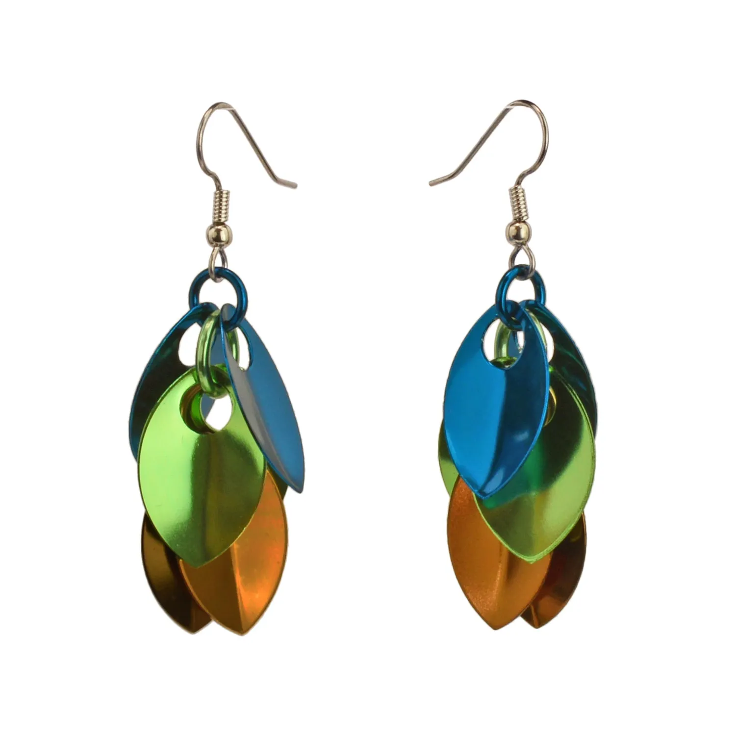 Cascading Leaves Short Earrings - Magical Woodland