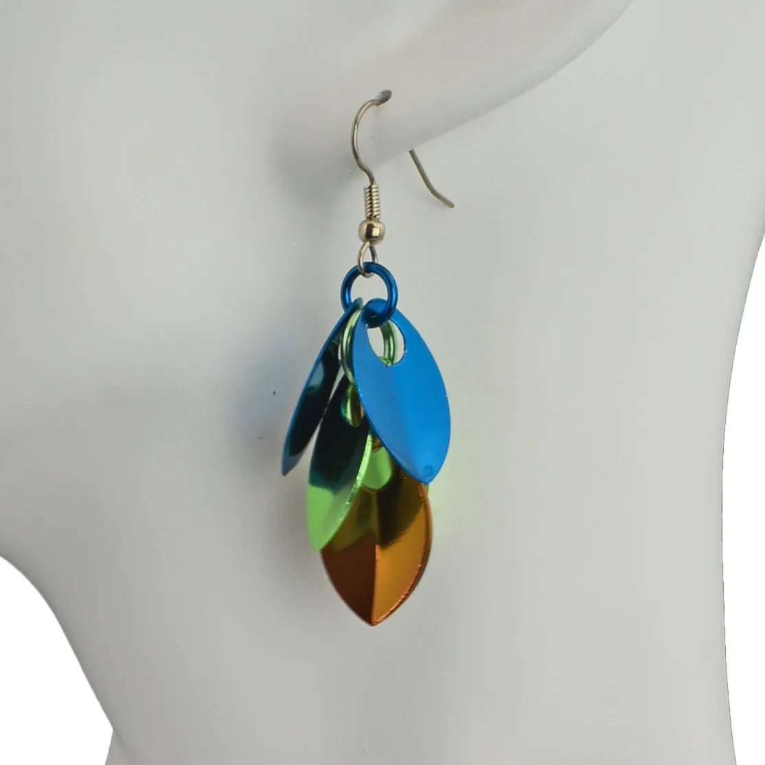 Cascading Leaves Short Earrings - Magical Woodland