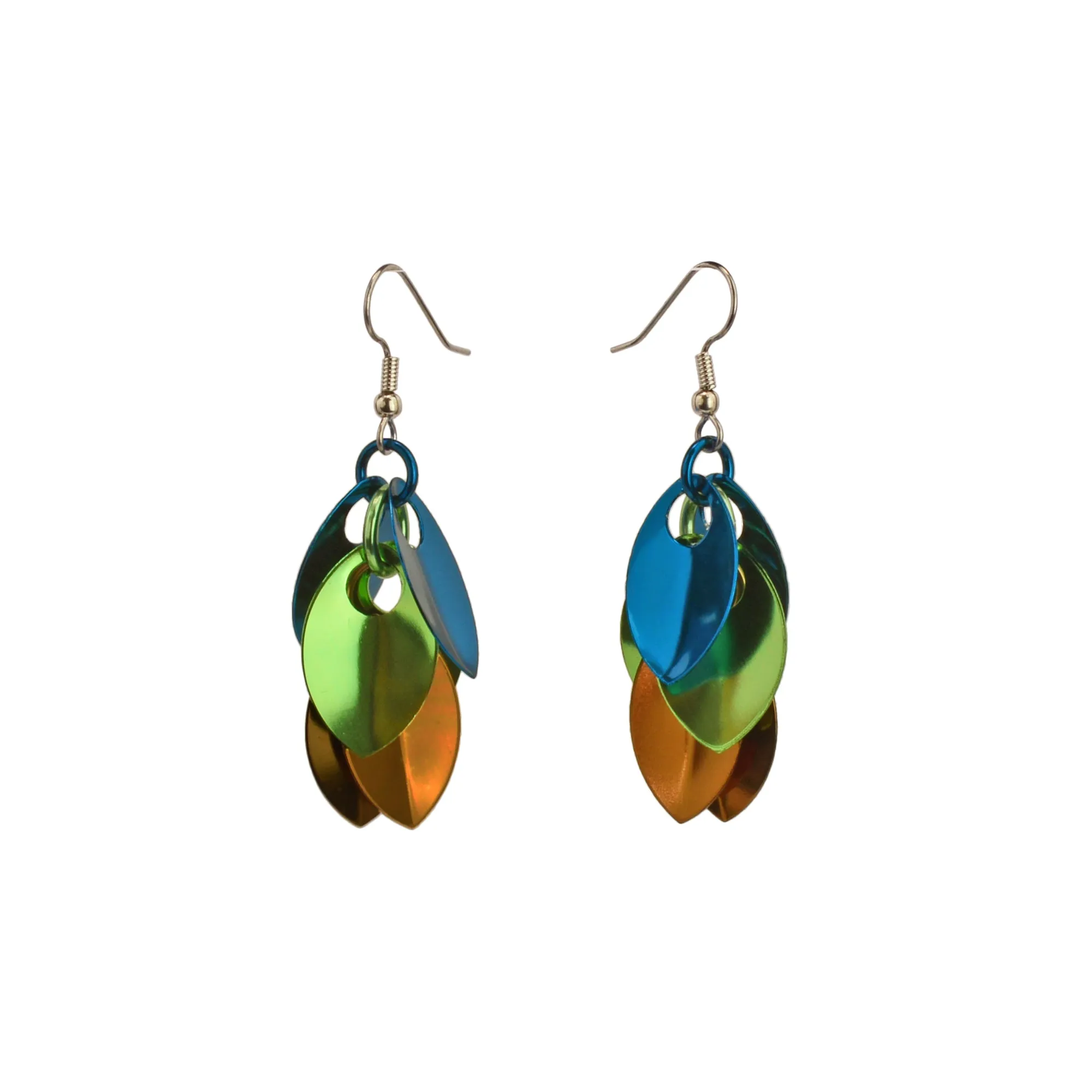 Cascading Leaves Short Earrings - Magical Woodland