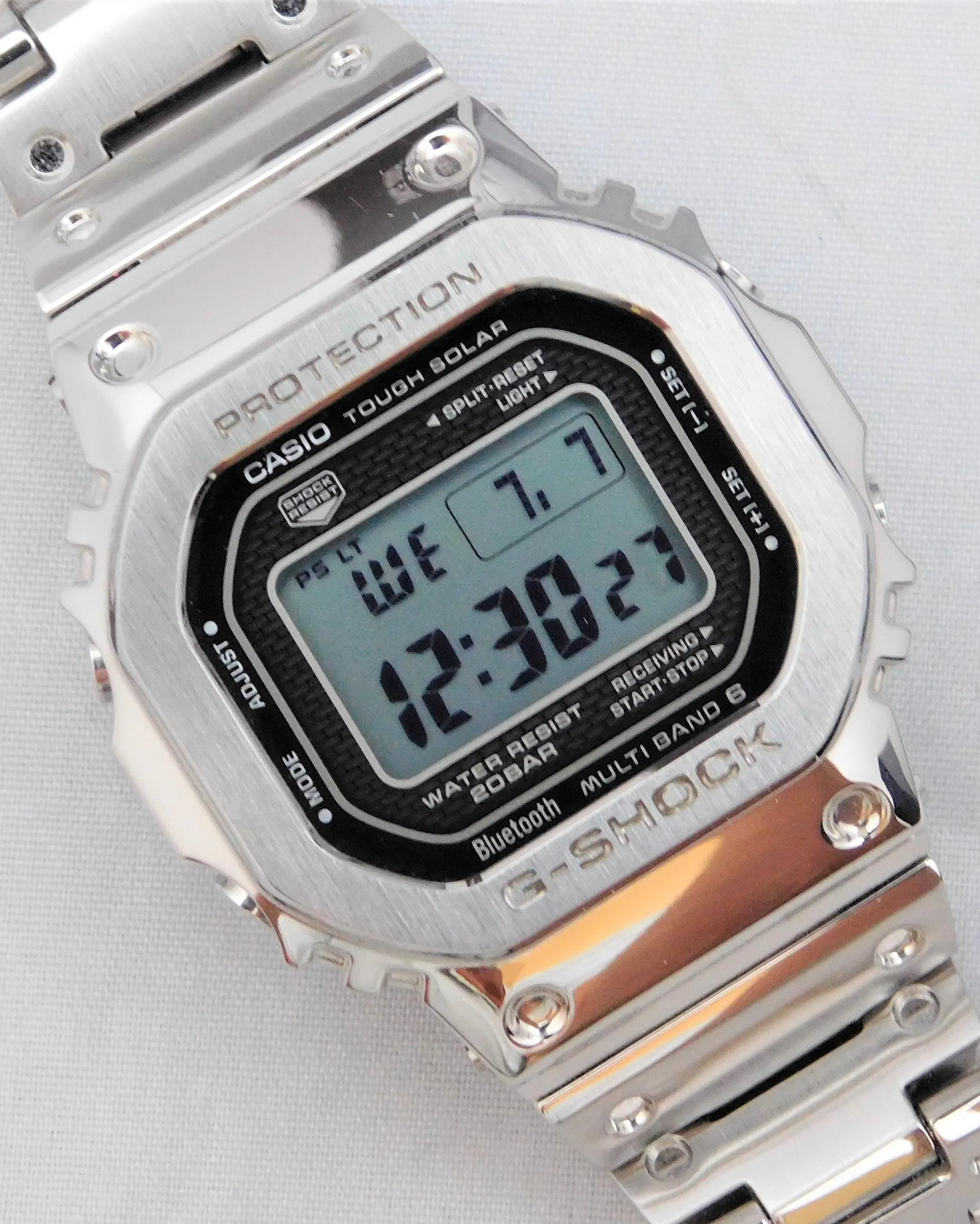 Casio G-Shock GMW-B5000-1JF Bluetooth Multi-Band 6 Tough Solar Mens Watch...43mm