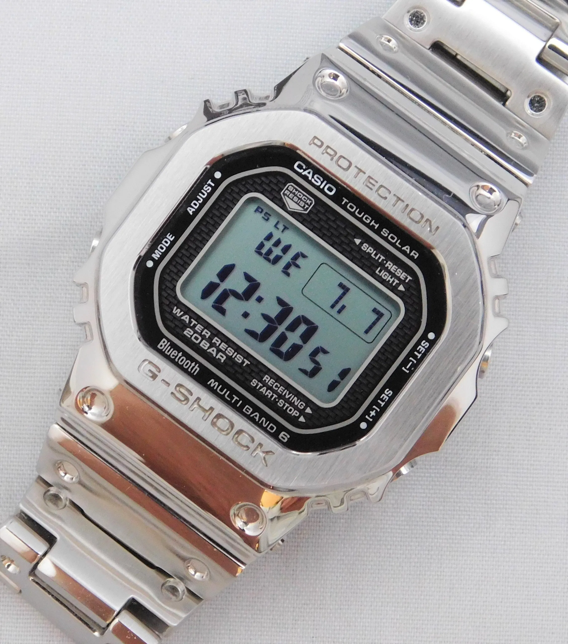Casio G-Shock GMW-B5000-1JF Bluetooth Multi-Band 6 Tough Solar Mens Watch...43mm