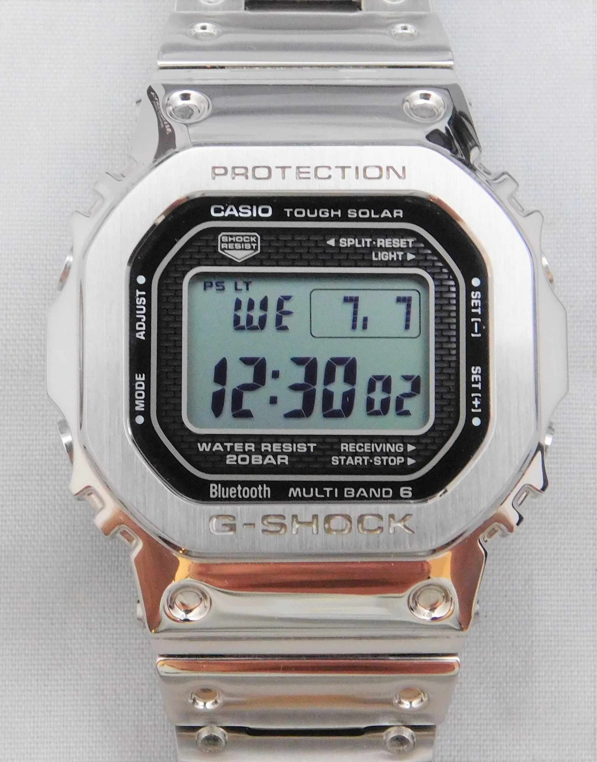 Casio G-Shock GMW-B5000-1JF Bluetooth Multi-Band 6 Tough Solar Mens Watch...43mm