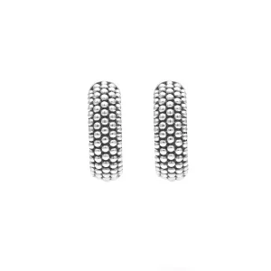 Caviar Huggie Earrings
