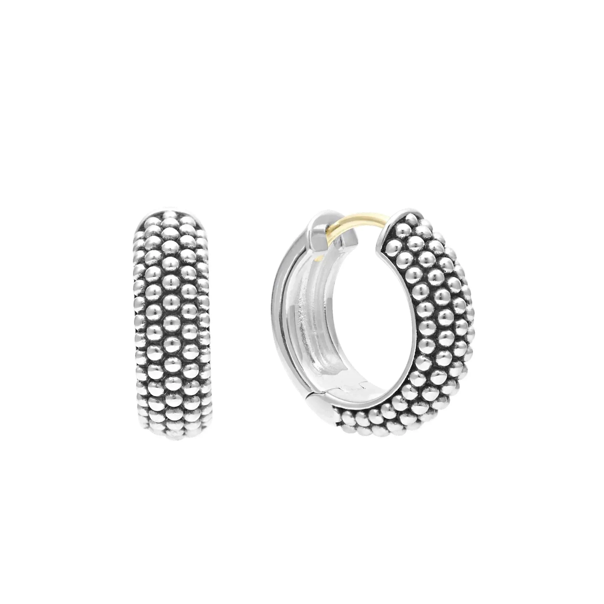 Caviar Huggie Earrings