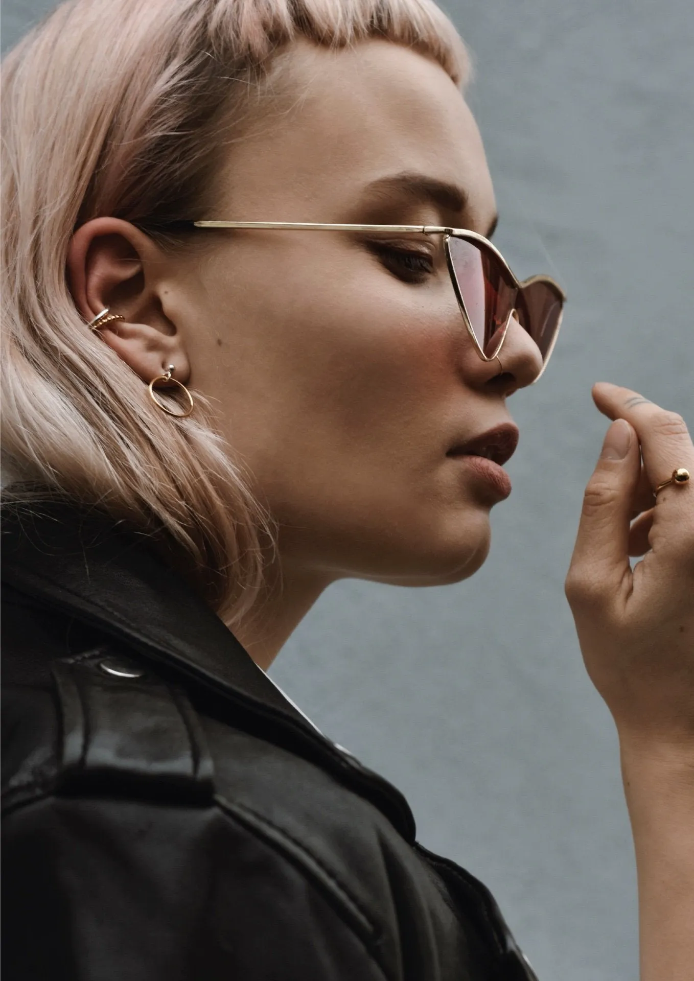 Champagne Ear Cuff Gold