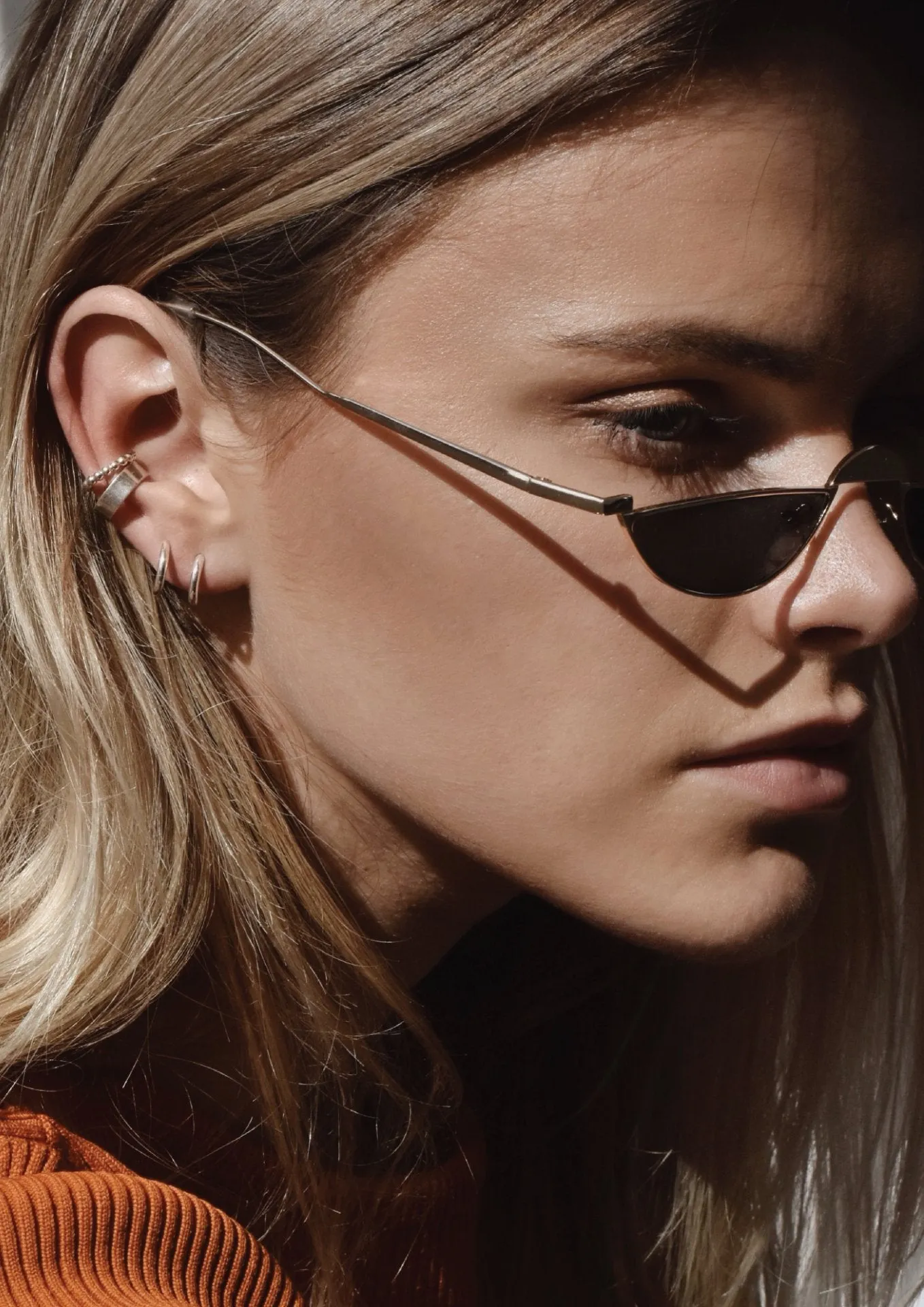 Champagne Ear Cuff Silver