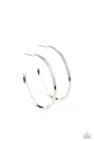 Chic as Can Be Silver Paparazzi Earrings