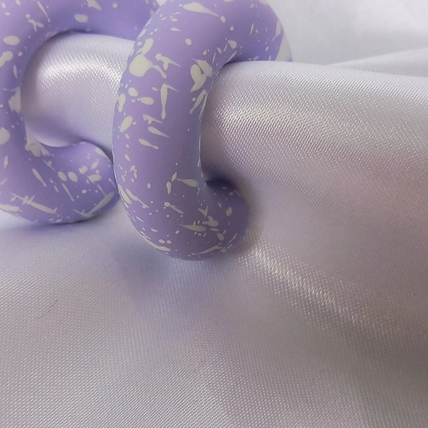 Chunky Purple Speckled Hoop Earrings - Purple Earrings,Chunky Hoop Earrings,Purple Earrings In The UK,Hoop Earrings In The UK,Lilac Earrings