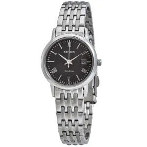 Citizen Eco-Drive Black Dial Ladies Watch EW1580-50E