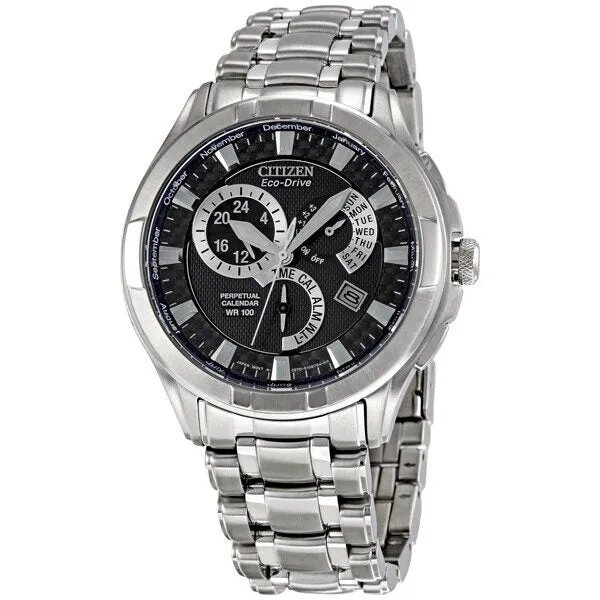 Citizen Eco Drive Calibre 8700 Black Dial Stainless Steel Men's Watch BL8090-51E