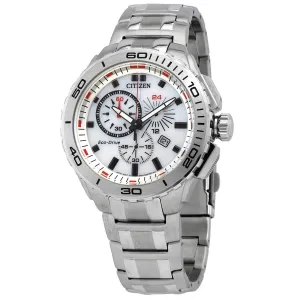 Citizen Eco-Drive White Dial Stainless Steel Men's Watch AT0960-52A