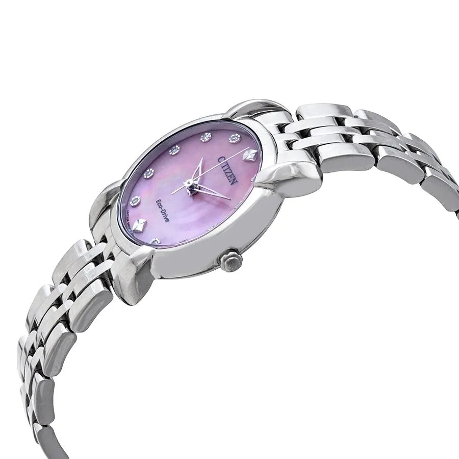 Citizen Jolie Diamond Ladies Solar Powered Watch EM0710-54Y