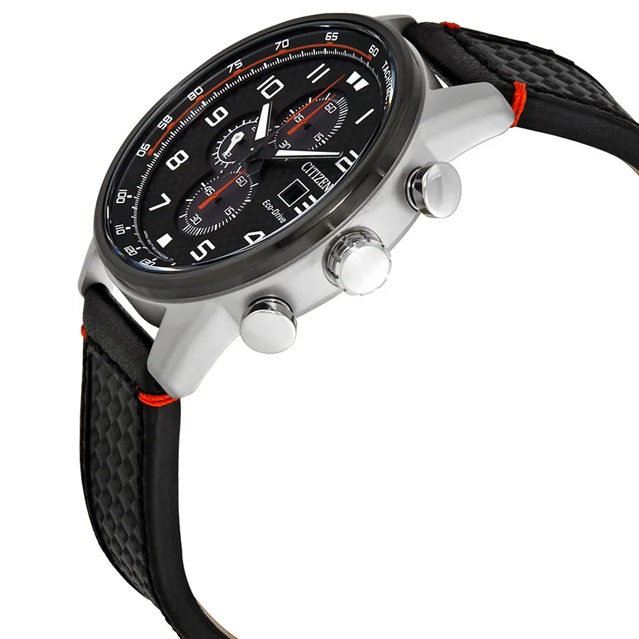 Citizen Primo Chronograph Eco-Drive Black Dial Men's Watch CA0681-03E