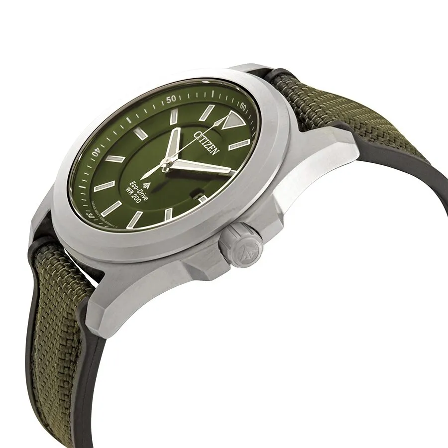 Citizen Promaster Tough Green Dial Eco-Drive Green Fabric Men's Watch BN0211-09X