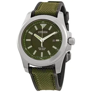 Citizen Promaster Tough Green Dial Eco-Drive Green Fabric Men's Watch BN0211-09X