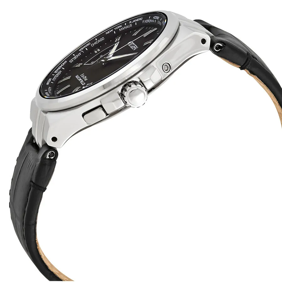 Citizen World Time A-T Perpetual Black Dial Men's Watch CB0160-00E