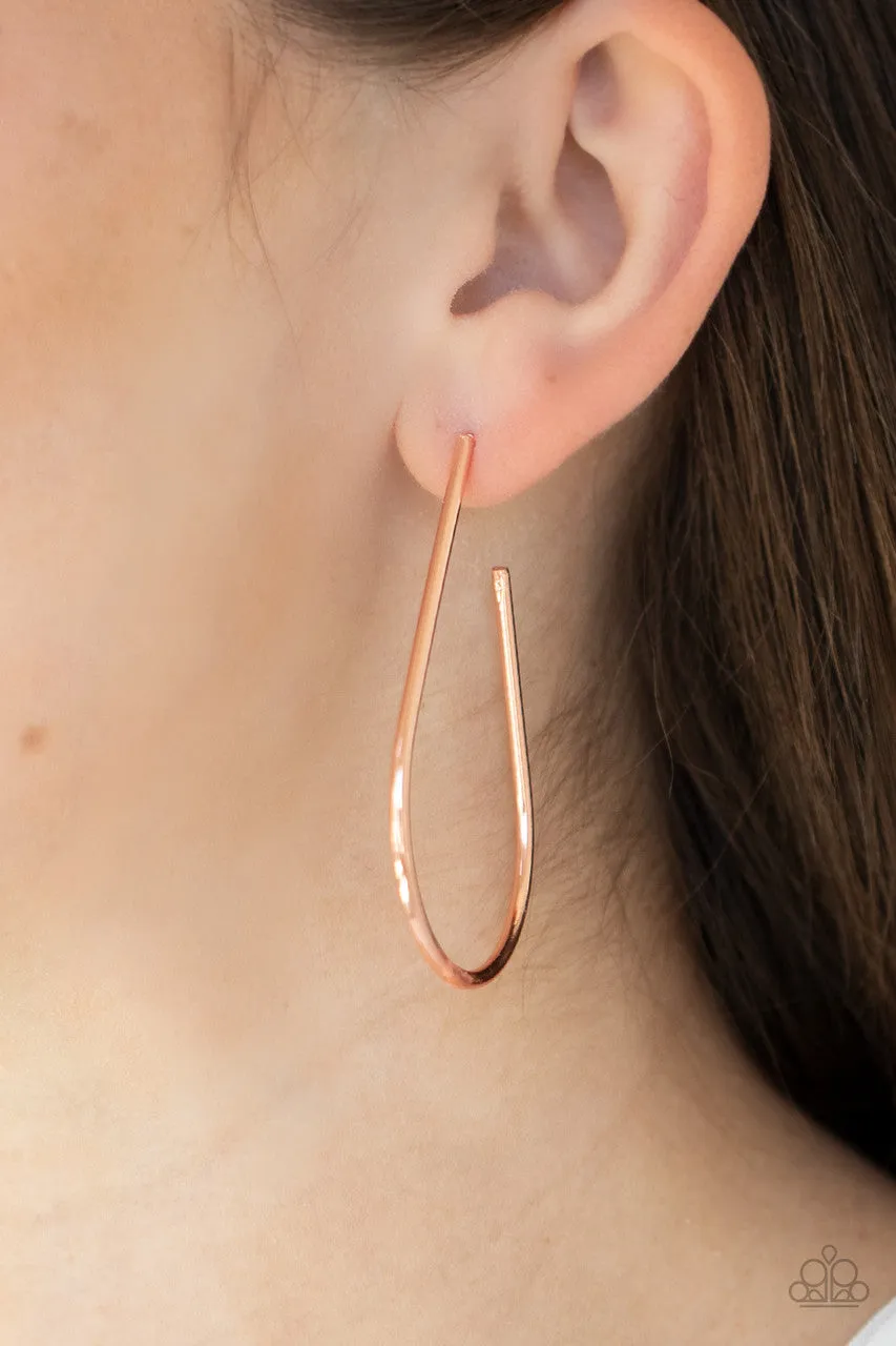 City Curves Copper Paparazzi Earrings