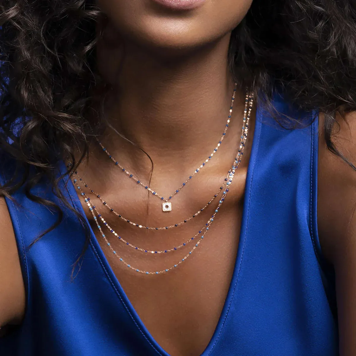 Classic Gigi Necklace - Opal 17.7"
