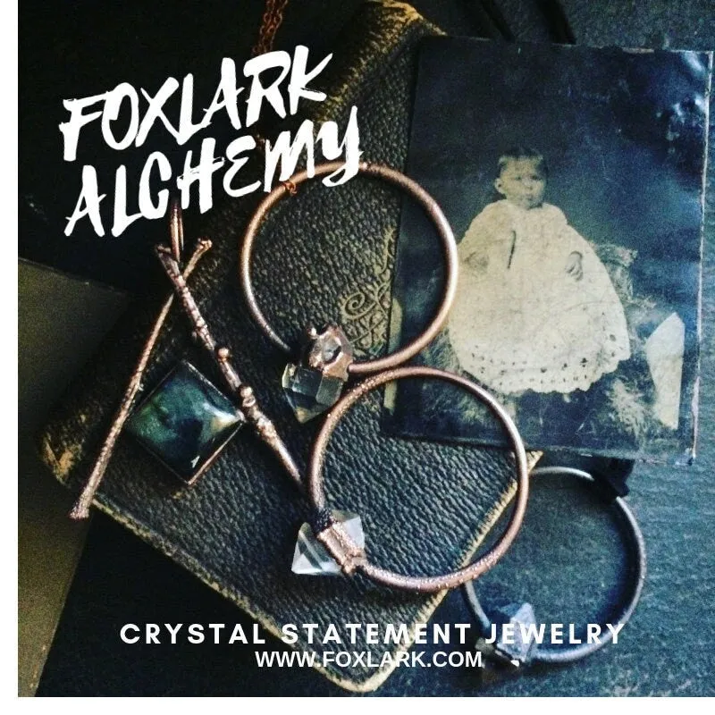 Clear Quartz Point Necklace Big Crystal Necklace In Fine Silver / Foxlark Collection - One of a Kind