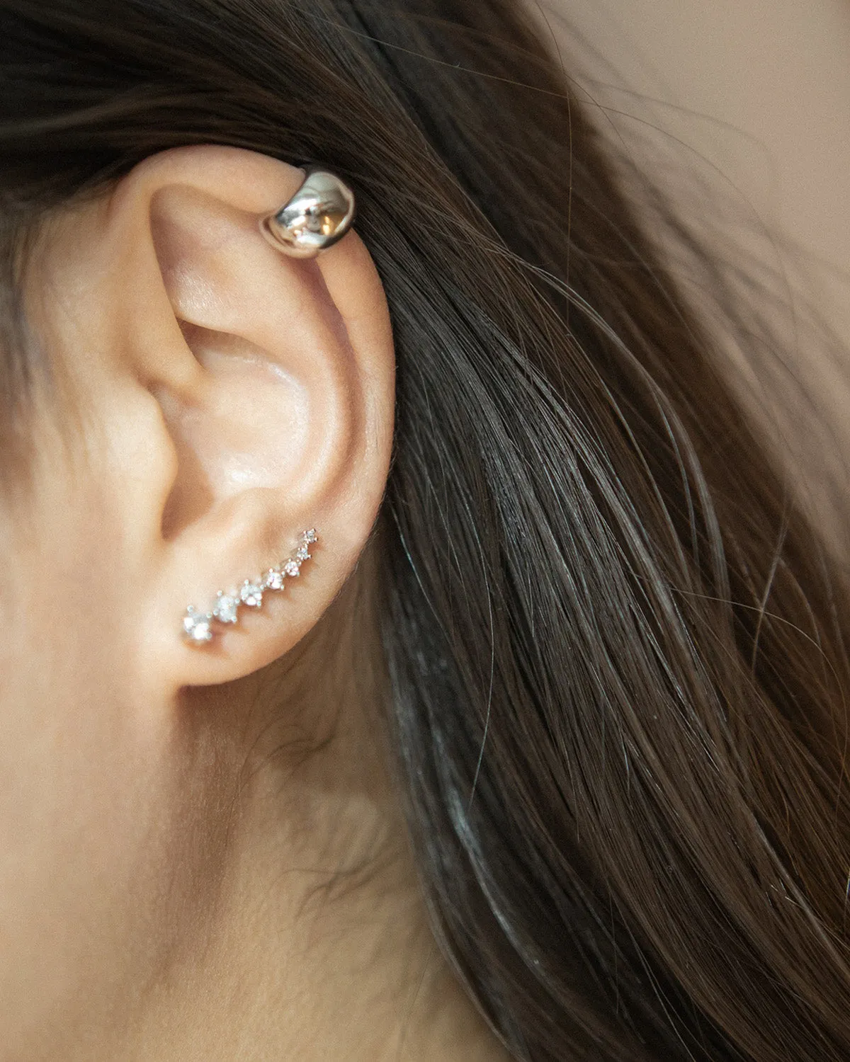 COCOON Ear Cuffs in Silver