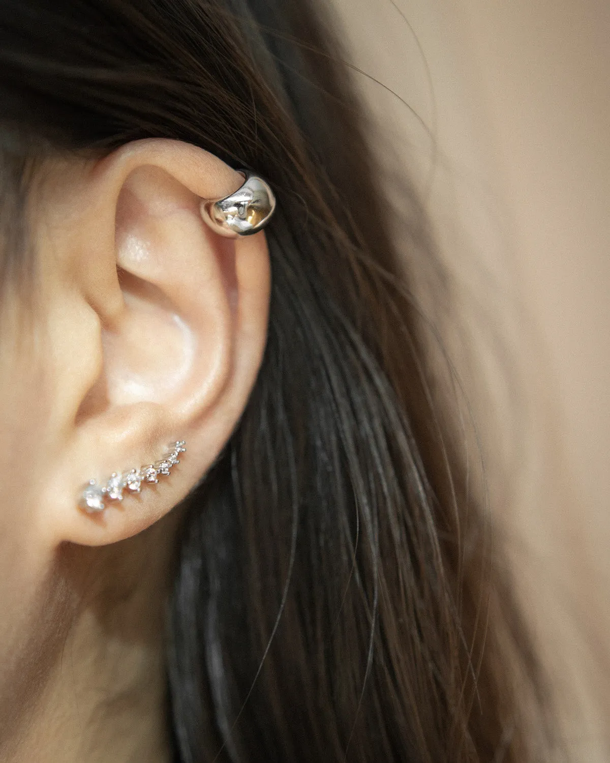 COCOON Ear Cuffs in Silver