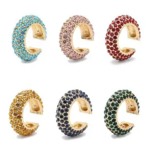 Colorful Jeweled Rhinestone Max Ear Cuffs