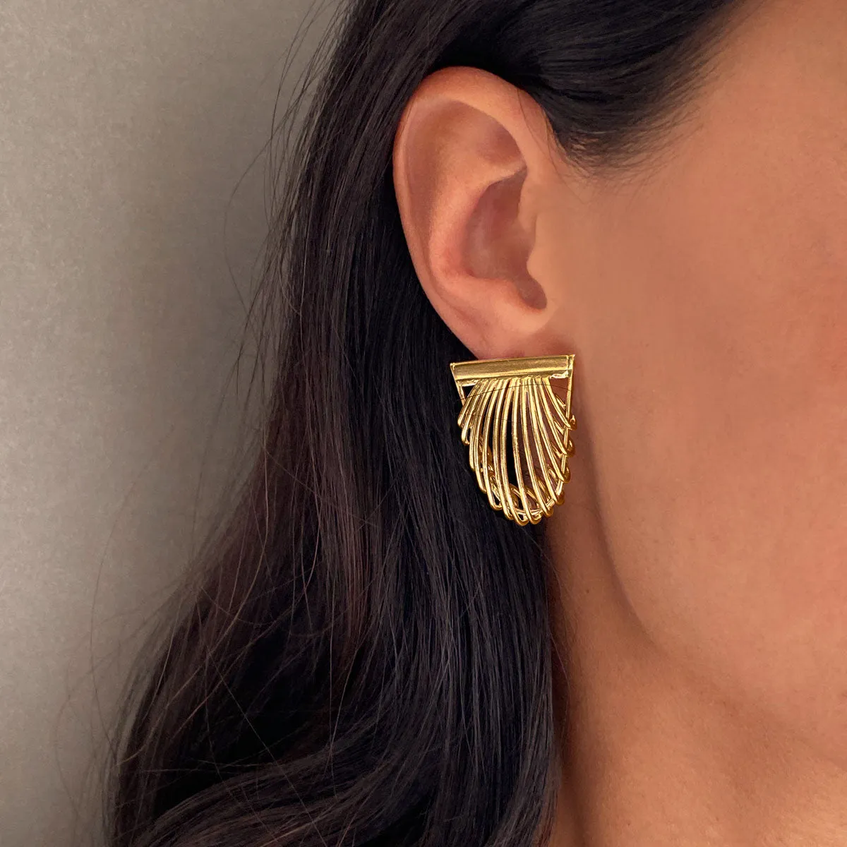 COPRI EARRINGS GOLD VERMEIL