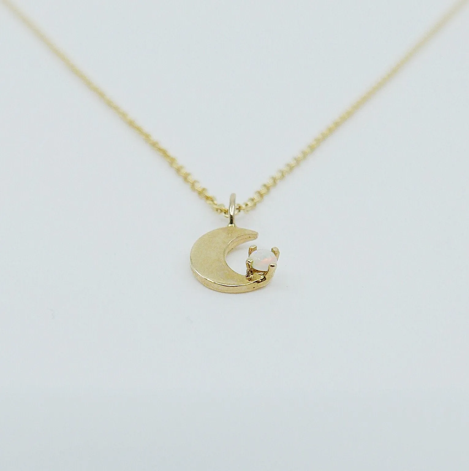 Crescent Opal Necklace