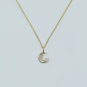 Crescent Opal Necklace