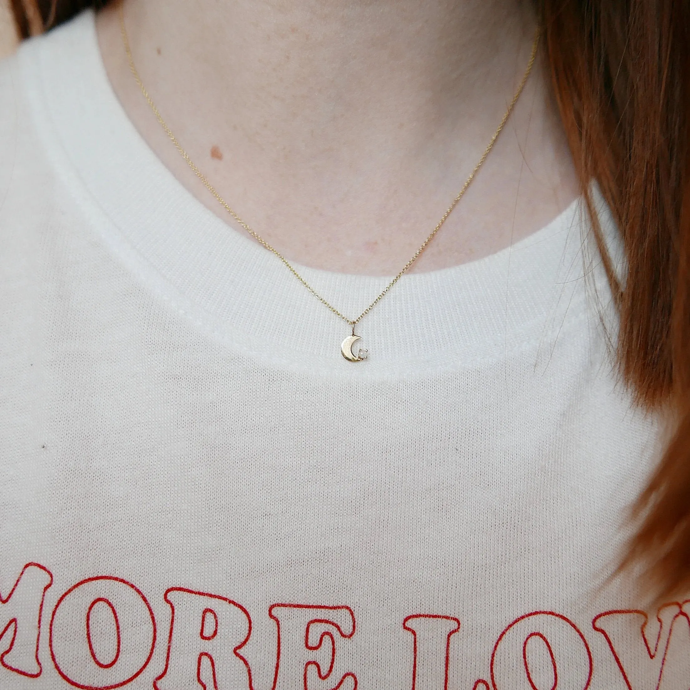 Crescent Opal Necklace