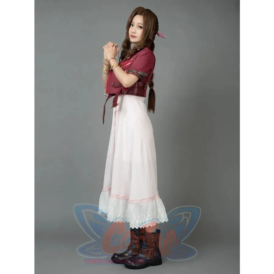 Crisis Core - Final Fantasy VII Aerith Gainsborough Cosplay Costume mp005508