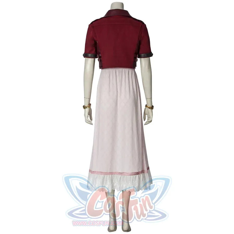 Crisis Core - Final Fantasy VII Aerith Gainsborough Cosplay Costume mp005508
