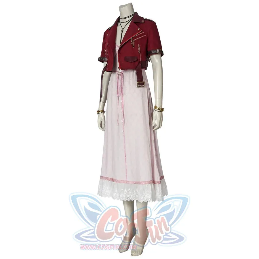 Crisis Core - Final Fantasy VII Aerith Gainsborough Cosplay Costume mp005508