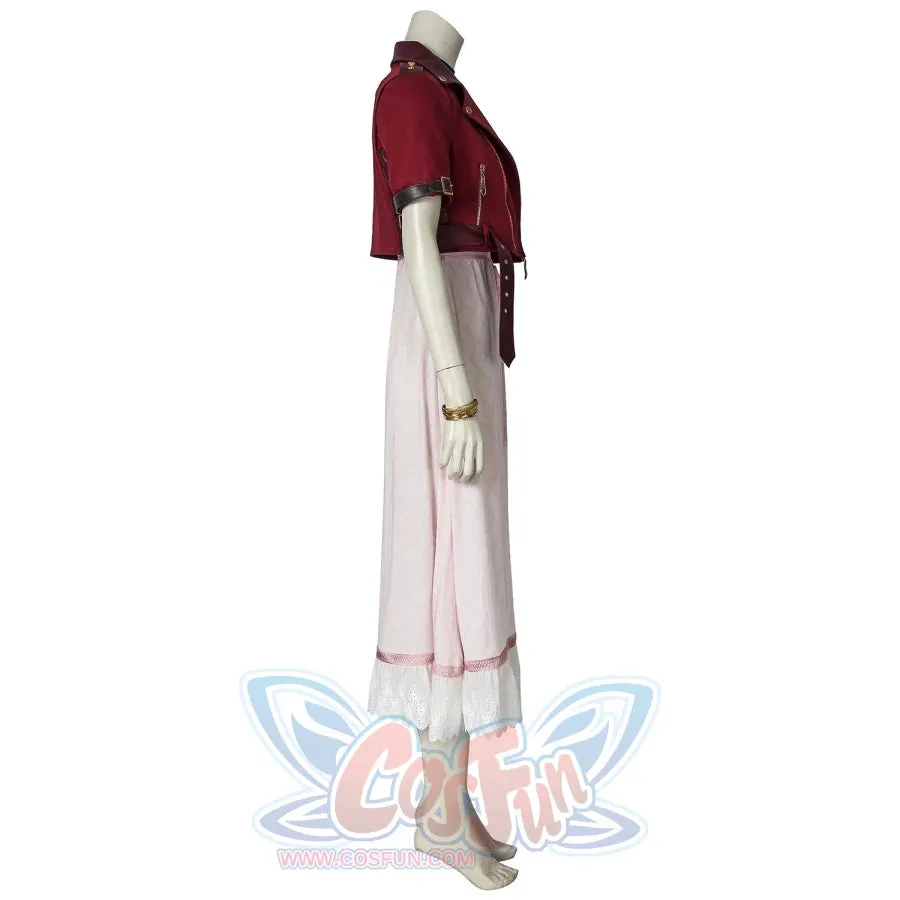 Crisis Core - Final Fantasy VII Aerith Gainsborough Cosplay Costume mp005508