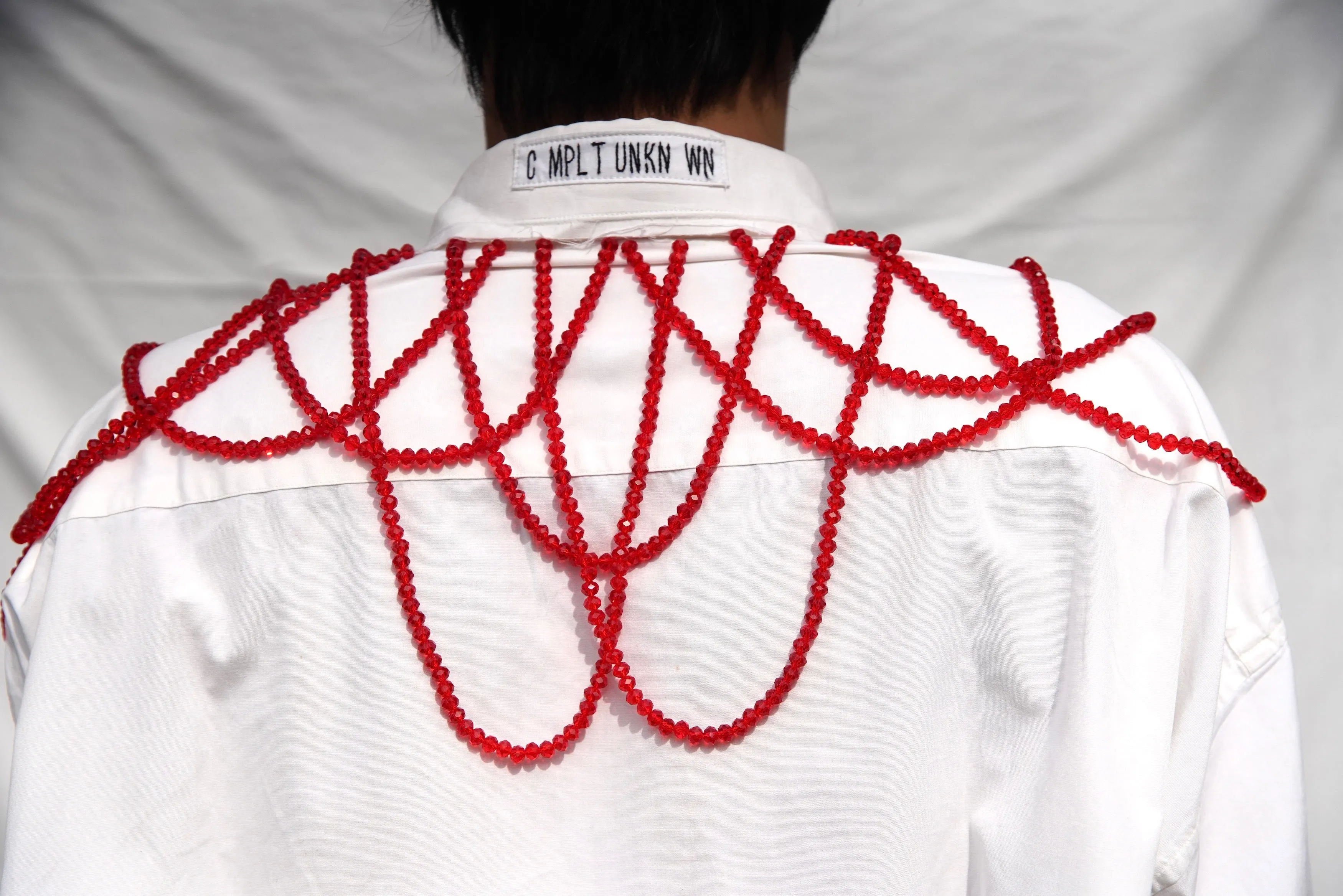 CRYSTAL NECKLACE REIMAGINED SHIRT
