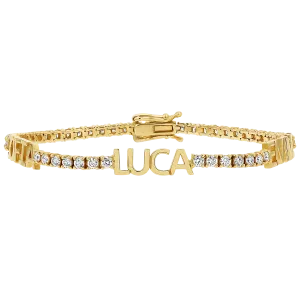 Custom Diamond Name Tennis Bracelet