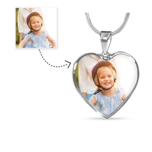 Custom Engravable Heart Luxury Necklace- Adjustable
