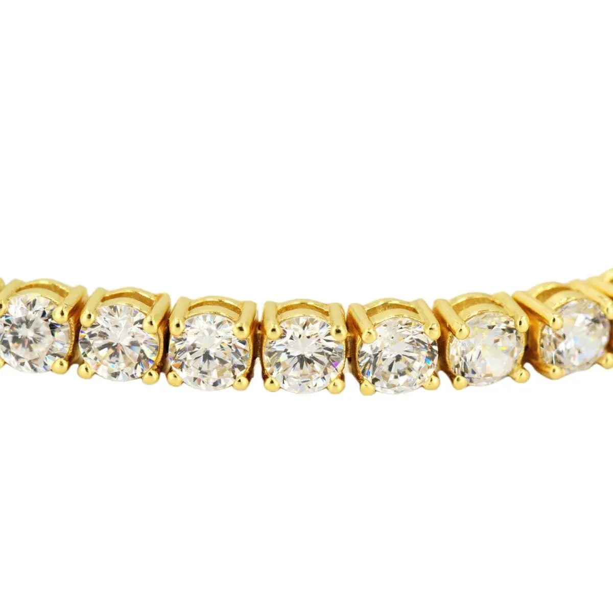 CZ SILVER TENNIS BRACELET 8" - 8.5"