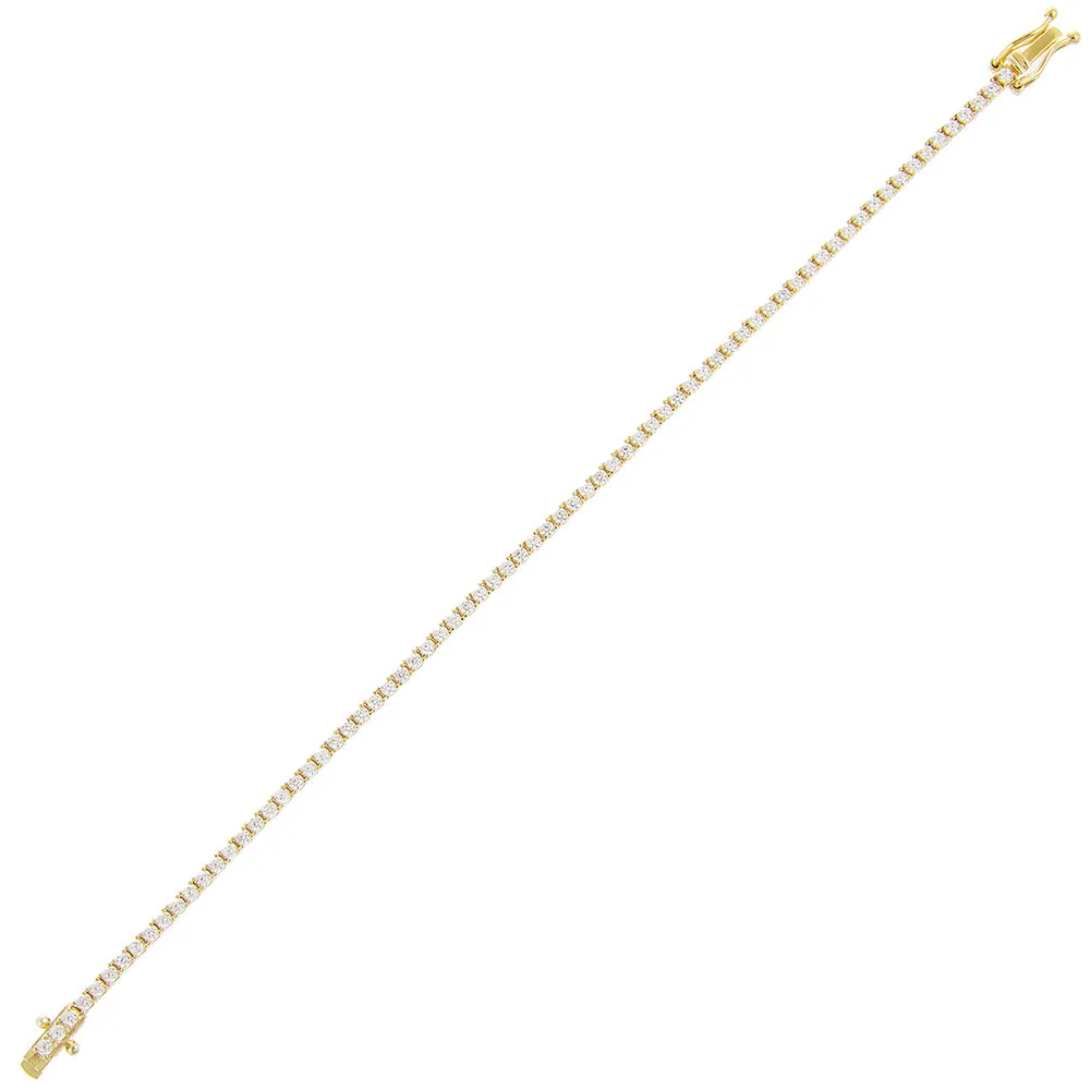 CZ Tennis Bracelet 14K