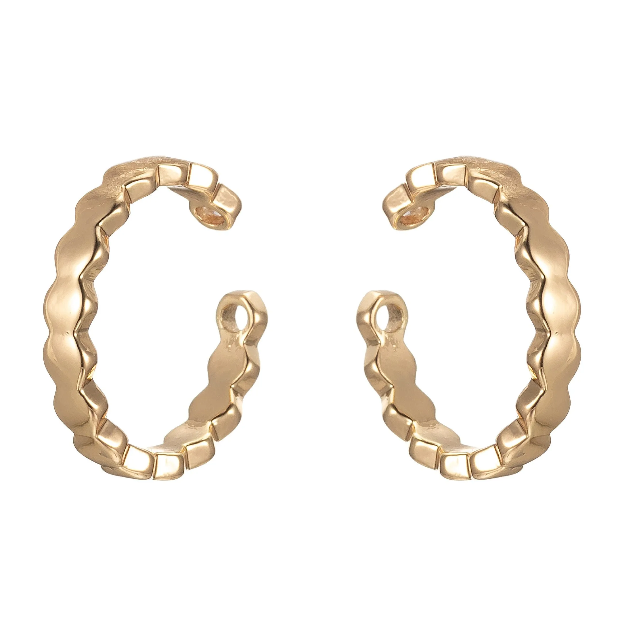 Dainty Gold Ear Cuff Earrings For Wholesale Jewelry Supplies Minimalist Cuffs Findings AI040